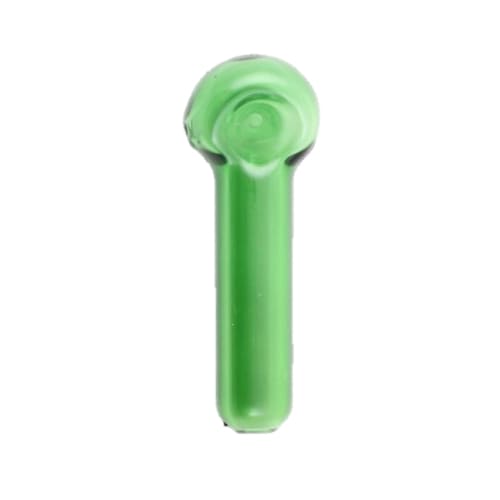 Translucent green Smokestack Glass Pipe Spoon Style by Chameleon Glass