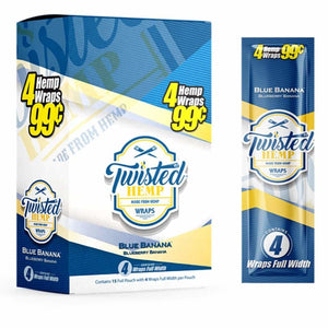 Twisted Hemp Wraps Grape Burst Tobacco Free Slow Burn