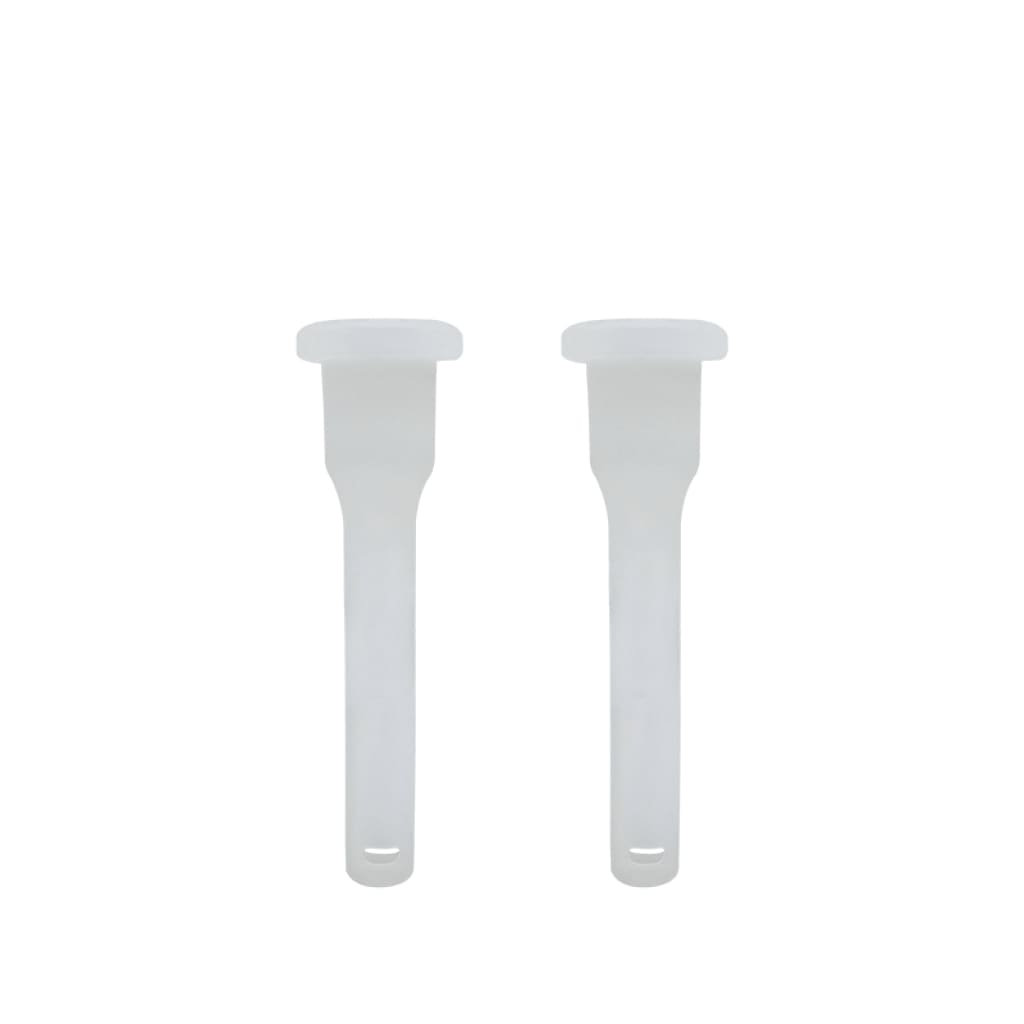 Two white plastic fasteners for Waxmaid 4-in-1 Water Pipe and Springer Mini Water Pipe