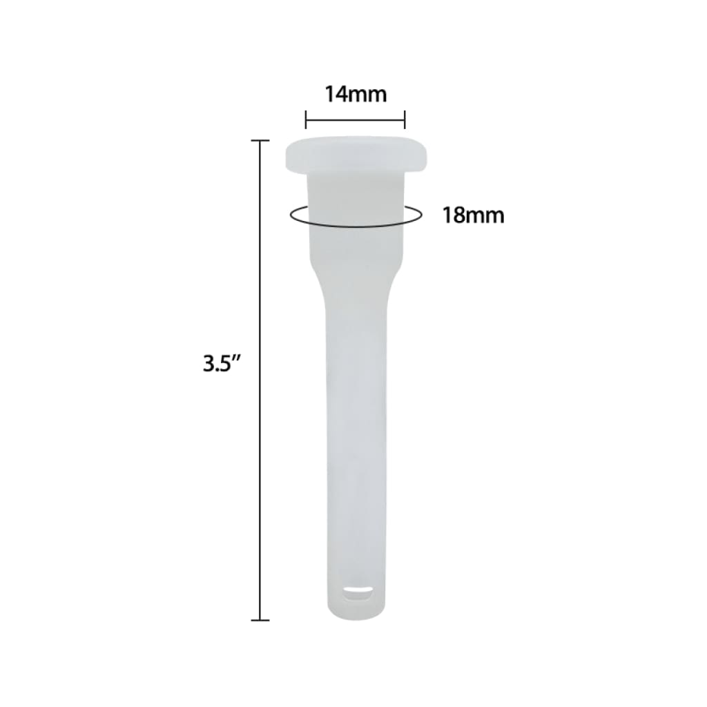Universal downstem for Waxmaid 4-in-1 water pipe, 14mm-18mm translucent