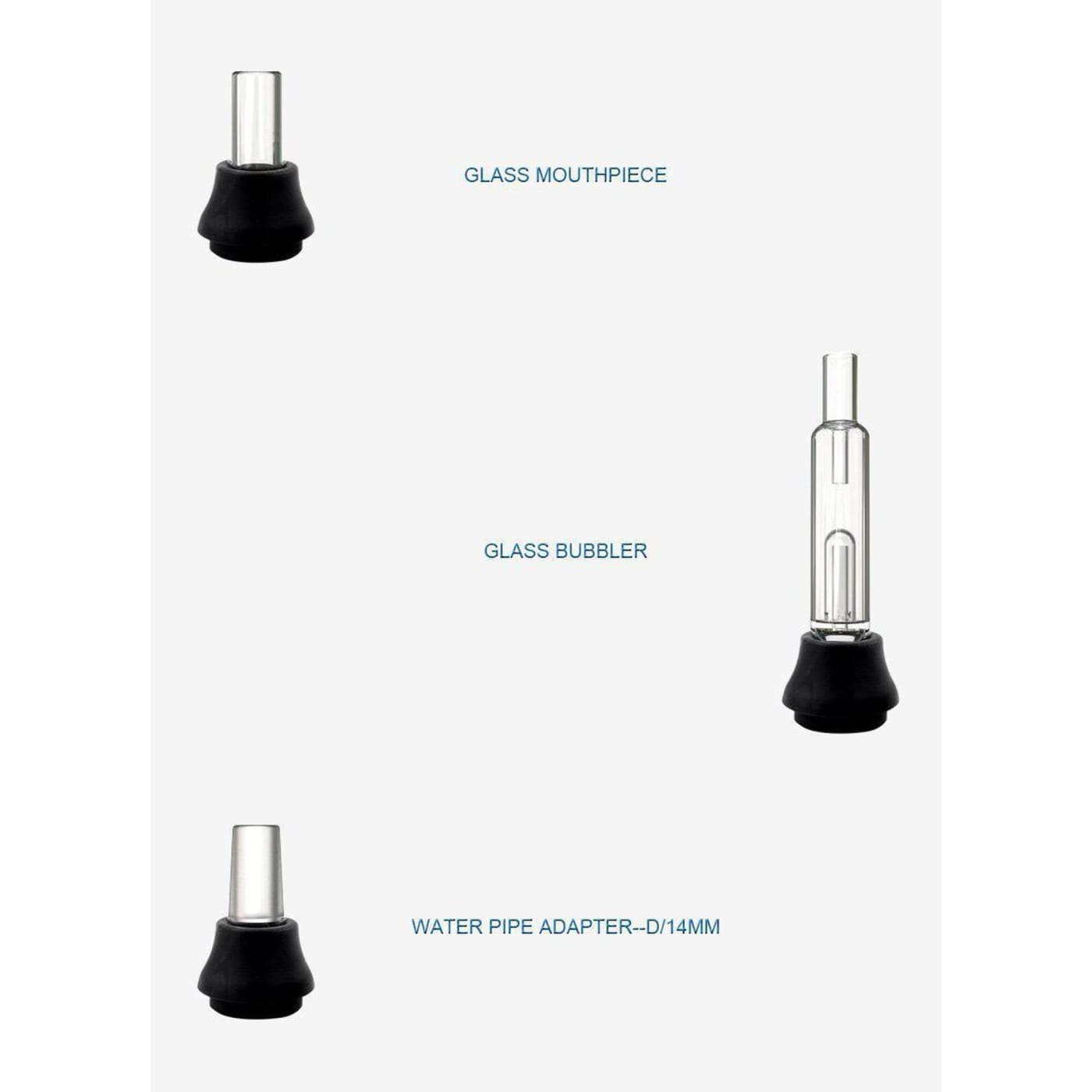 Duxvape V2 Pro clear glass mouthpiece with black rubber base