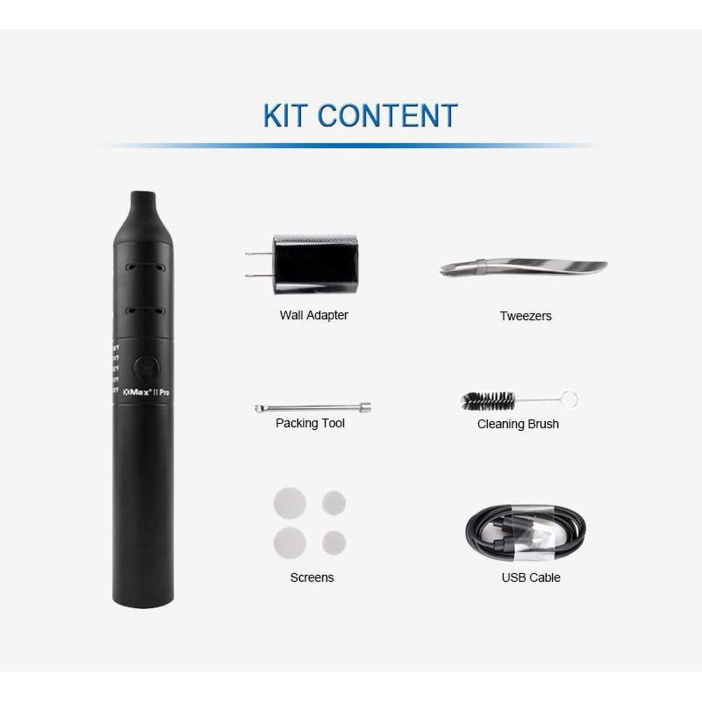 Duxvape V2 Pro black matte aluminum vaporizer with five temperature settings