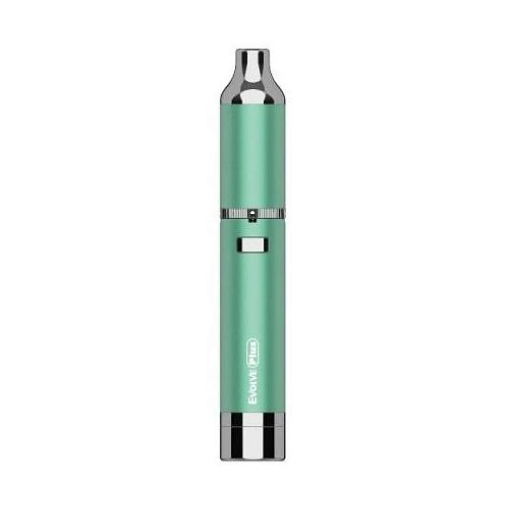 Mint Green Yocan Evolve Plus Wax Pen With Dual Quartz Wax Atomizer And Silver Accents