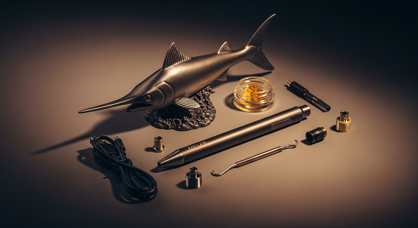 Lookah Swordfish Wax Pen Kit Review 2026 — editorial hero image at Smokerolla