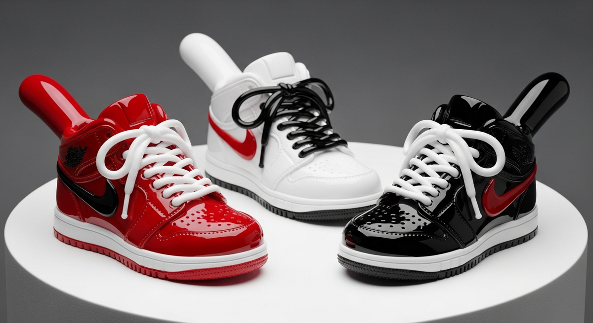 Sneaker-inspired glass hand pipes - shoe-shaped novelty pipes at Smokerolla