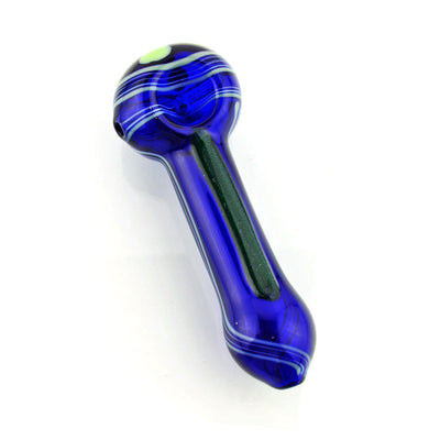 Blue Dicro Hand Pipe – 5-Inch Spoon Design