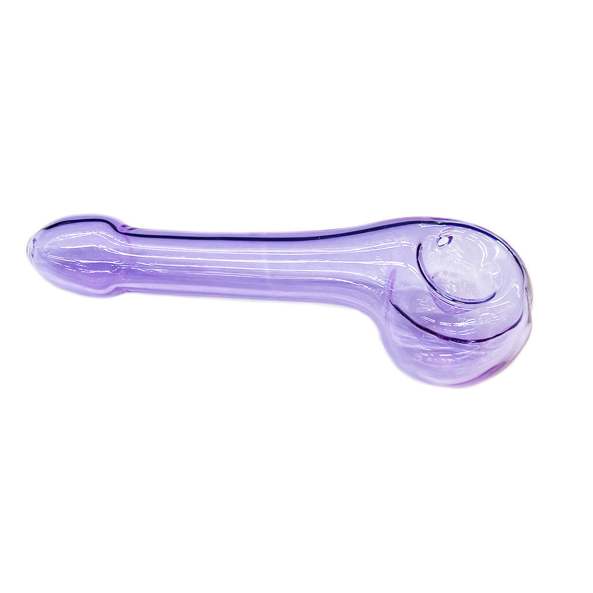 Playful Purple Glass Hand Pipe