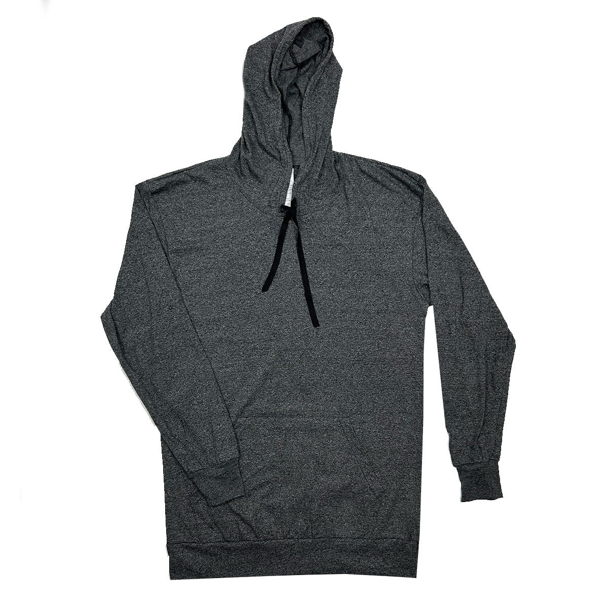 Charcoal Hooded Long Sleeve Tee - 6 Pack