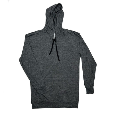 Charcoal Hooded Long Sleeve Tee - 6 Pack