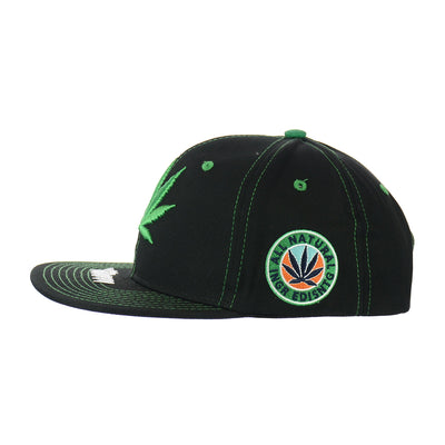 Premium Botanical Leaf Embroidered Snapback