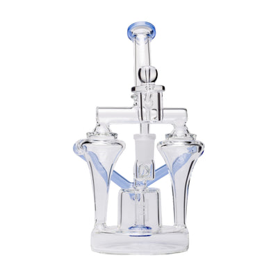 Premium Dual Uptake Borosilicate Glass Recycler Rig