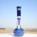 10.5 Blue Buddha Glass Water Pipe W/ Coil Perc On sale