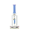 10 inch translucent blue glass water pipe with 14mm male bowl