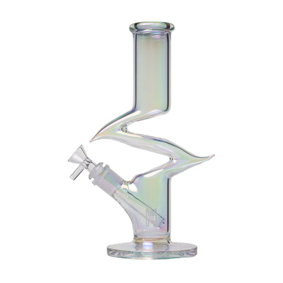Zing Iridescent Sculptural Water Pipe