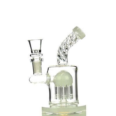 Compact Twisted Neck Water Pipe with Percolator