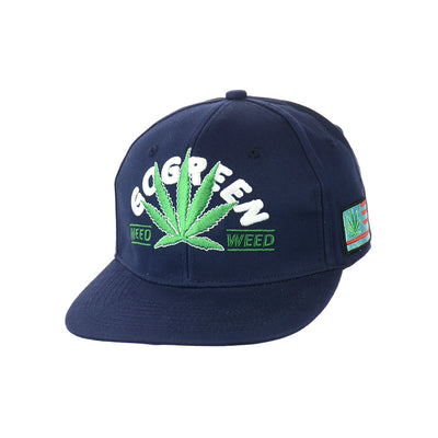 Sustainable Leaf Design Snapback Hat