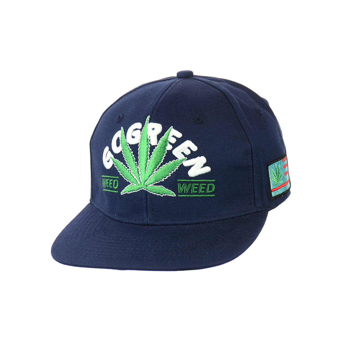 Sustainable Leaf Design Snapback Hat