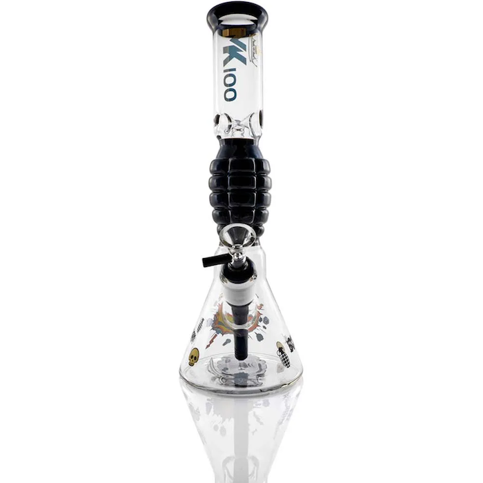 MK Glass Grenade Style Water Pipe