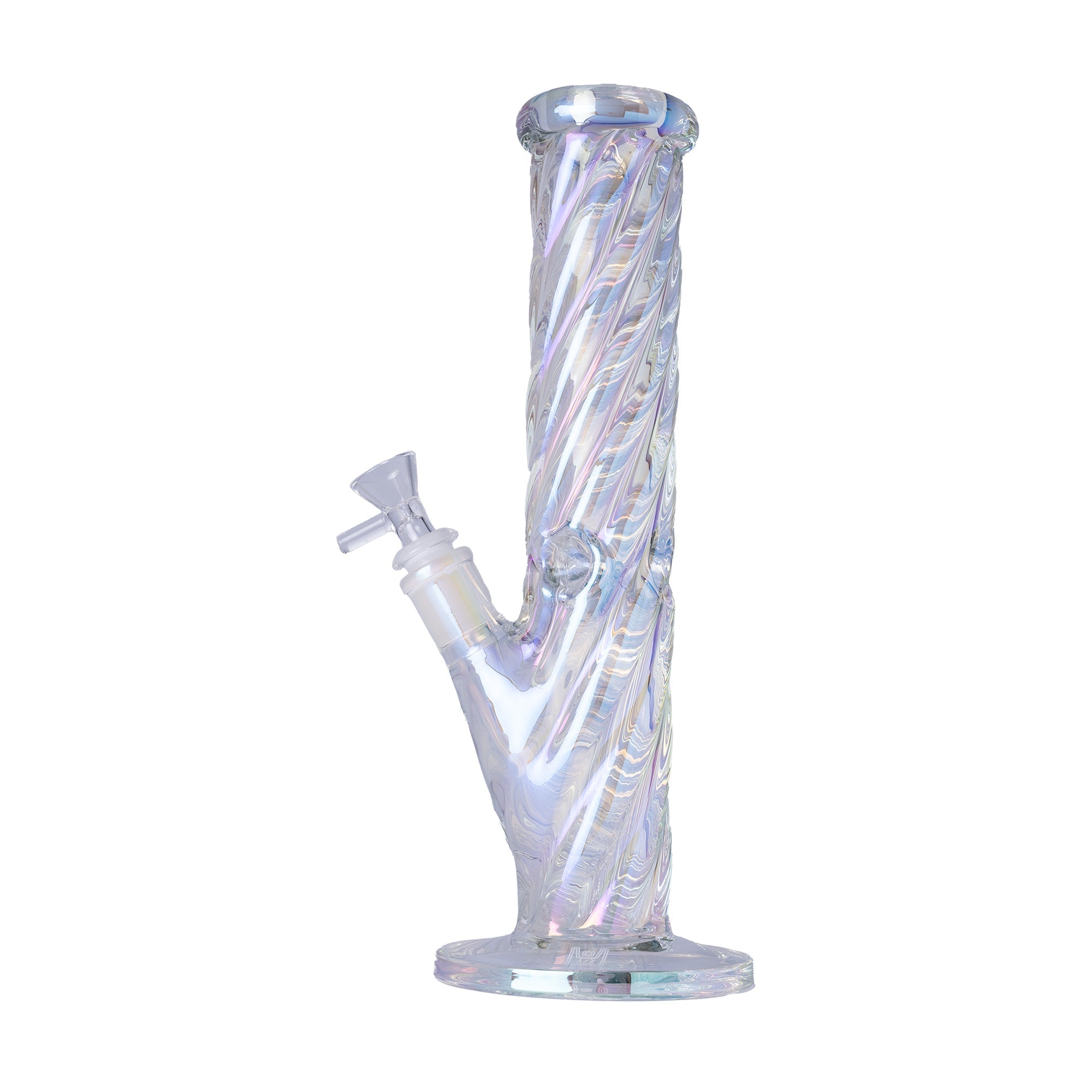 Twisted Iridescent Borosilicate Water Pipe