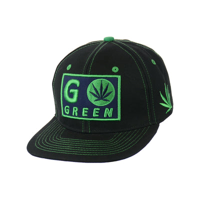Sustainable Cotton Leaf Snapback Hat