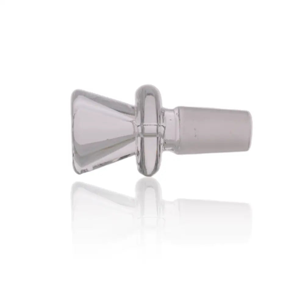 14mm male joint clear glass martini bowl with flared conical shape