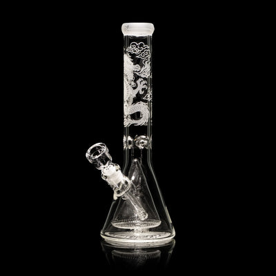 Premium Dragon Heart XL 14" Collins Perc Beaker Bong