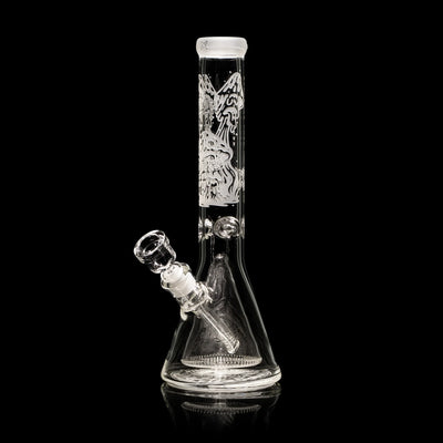 Mushroom Town 14-Inch Collins Perc Beaker Bong
