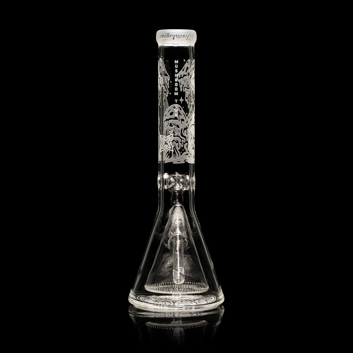 Mushroom Town 14-Inch Collins Perc Beaker Bong