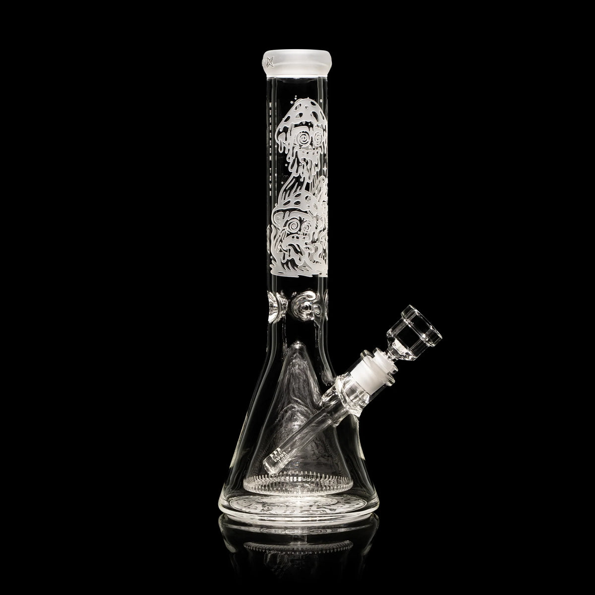 Mushroom Town 14-Inch Collins Perc Beaker Bong