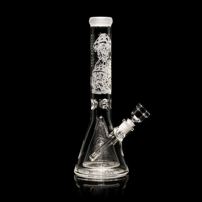 Mushroom Town 14-Inch Collins Perc Beaker Bong