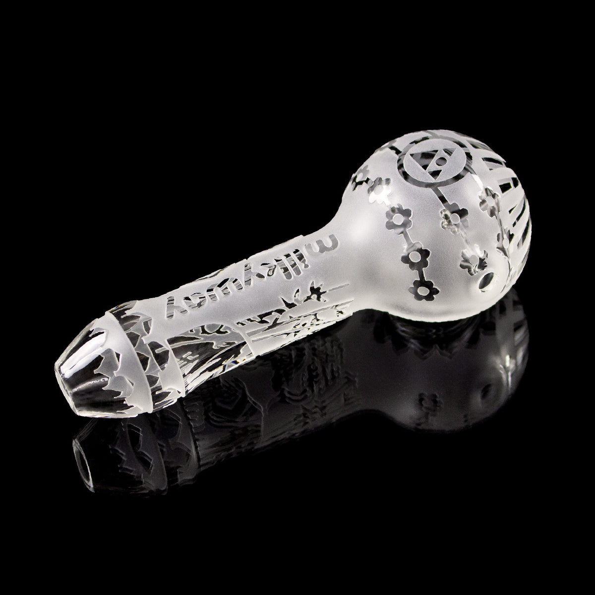 Premium Buddha Clear Borosilicate Hand Pipe