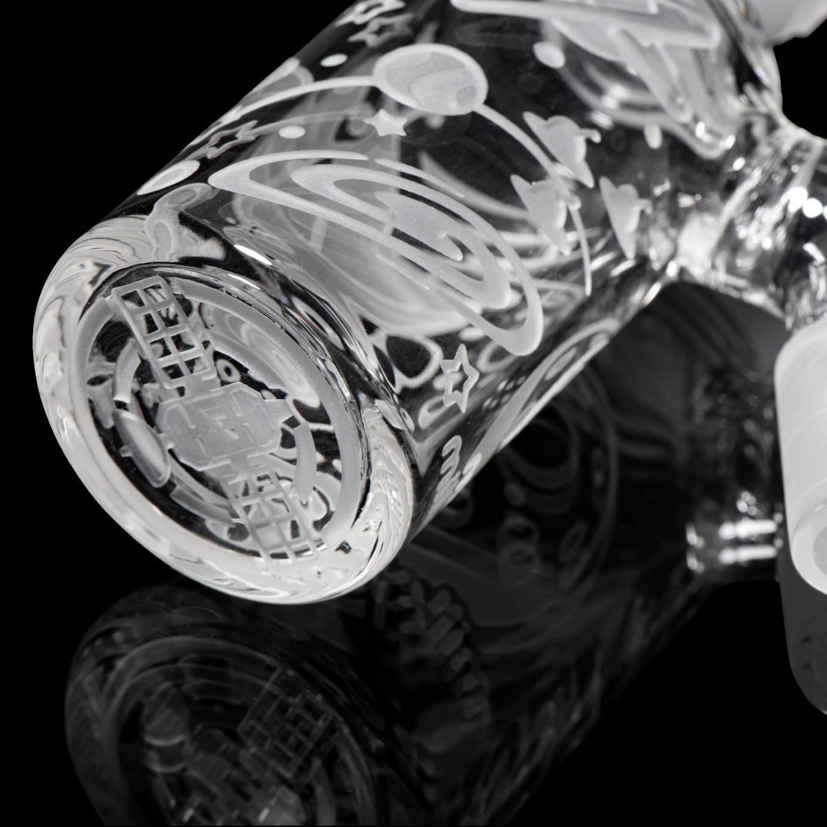 4-Inch Space Odyssey Clear Dry Ash Catcher