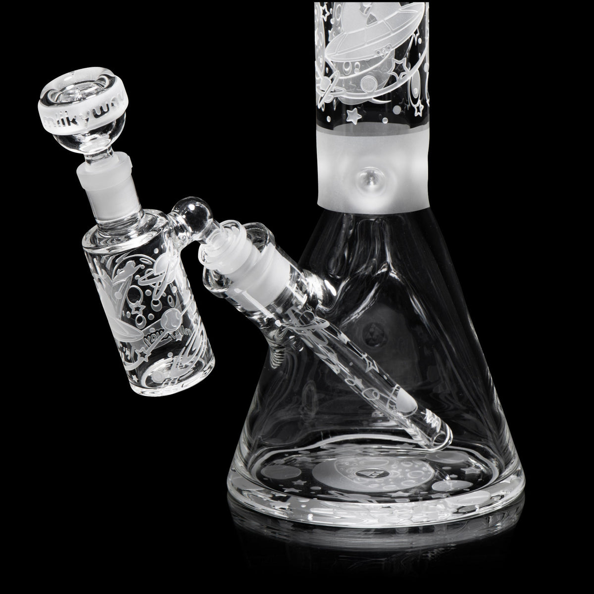 4-Inch Space Odyssey Clear Dry Ash Catcher
