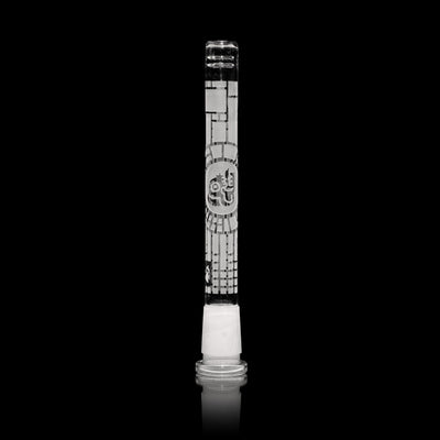 Intricate Maya Skull 6" Glass Stem