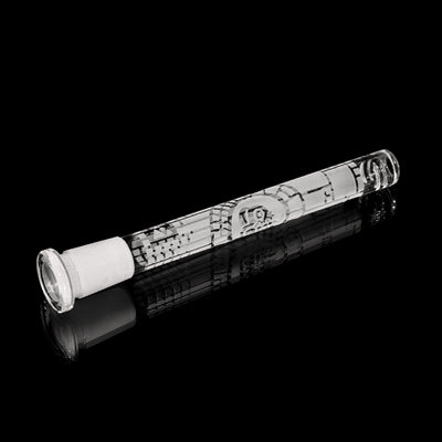Intricate Maya Skull 6" Glass Stem