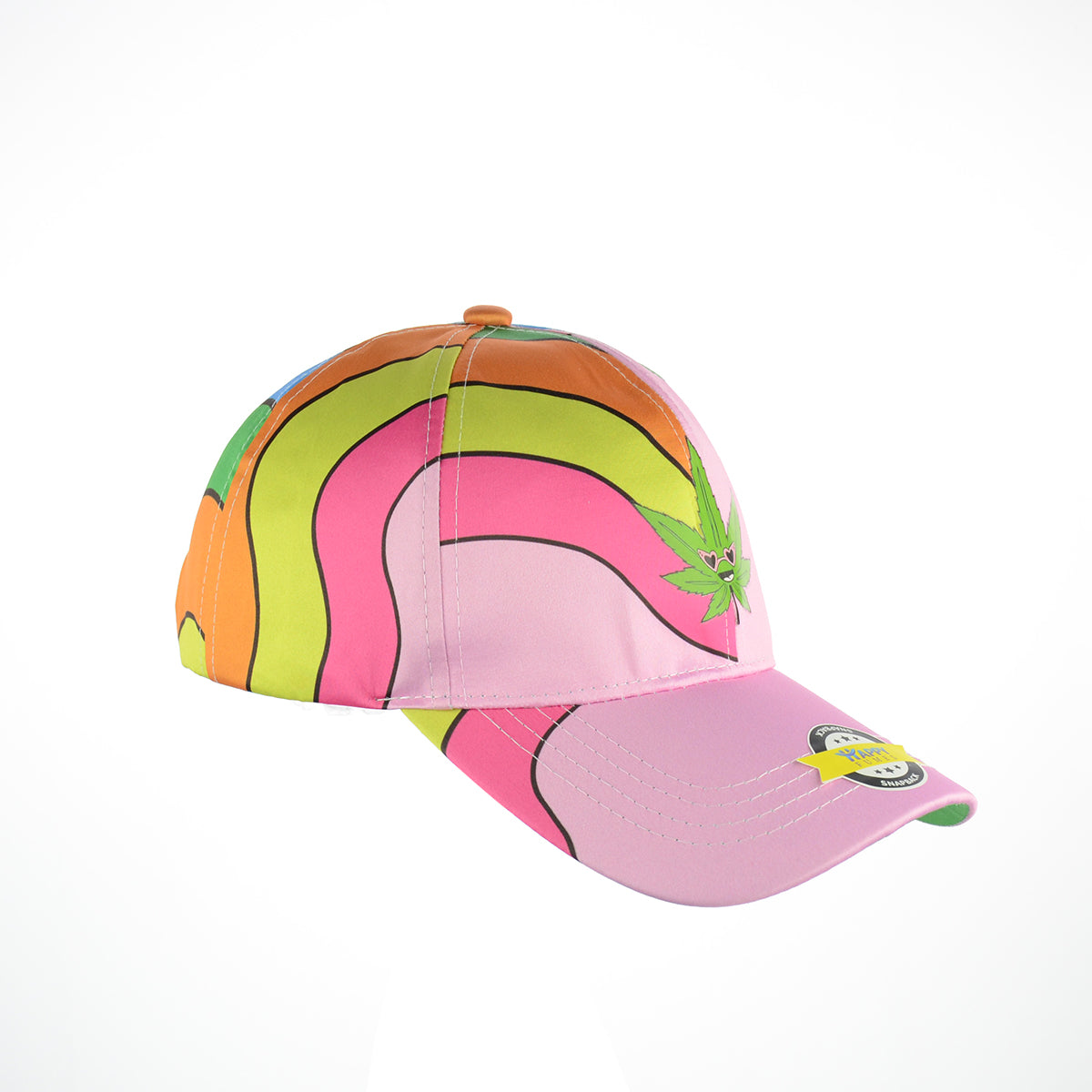 Vibrant Foliage Rainbow Snapback Hat