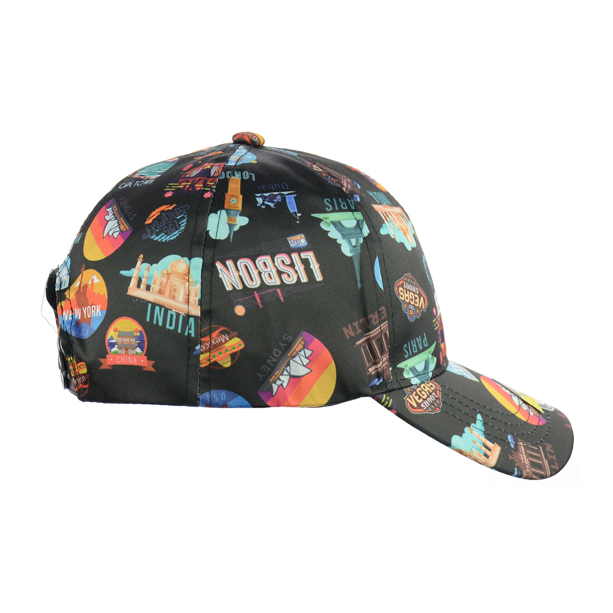 Adventure Ready Black Snapback Cap