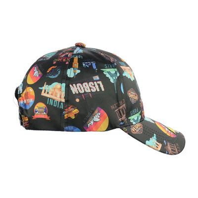 Adventure Ready Black Snapback Cap