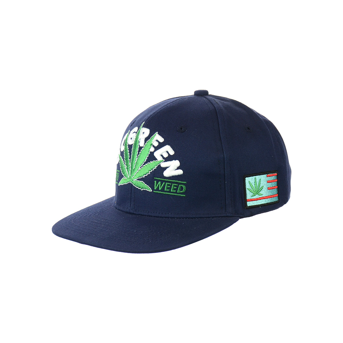 Sustainable Leaf Design Snapback Hat