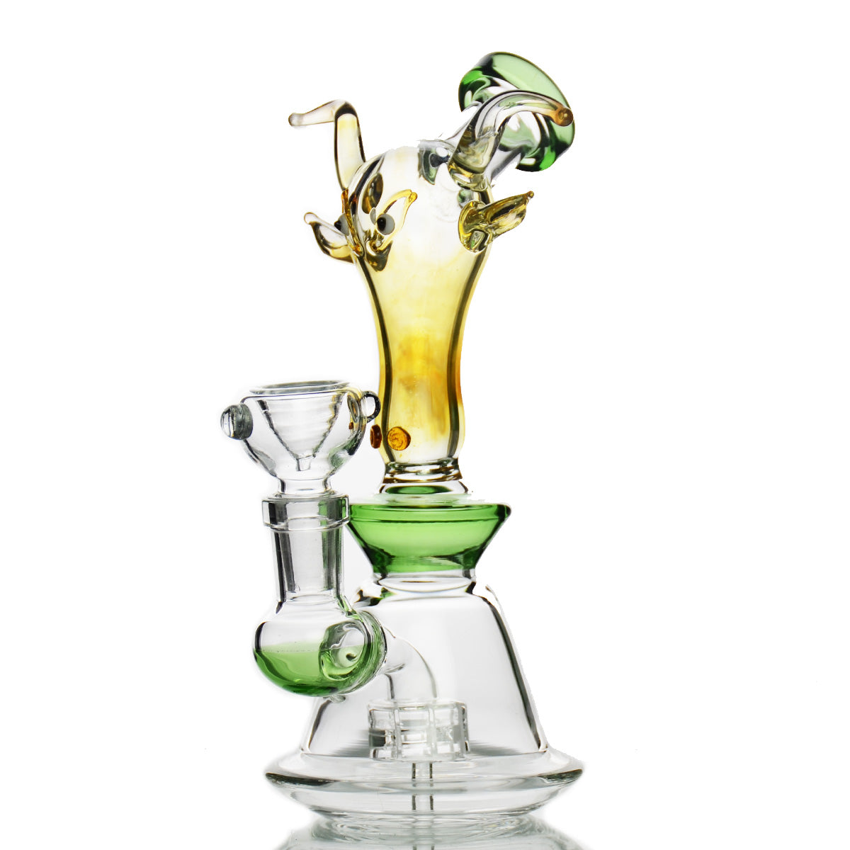Artisan Bull Head Fume Glass Water Pipe