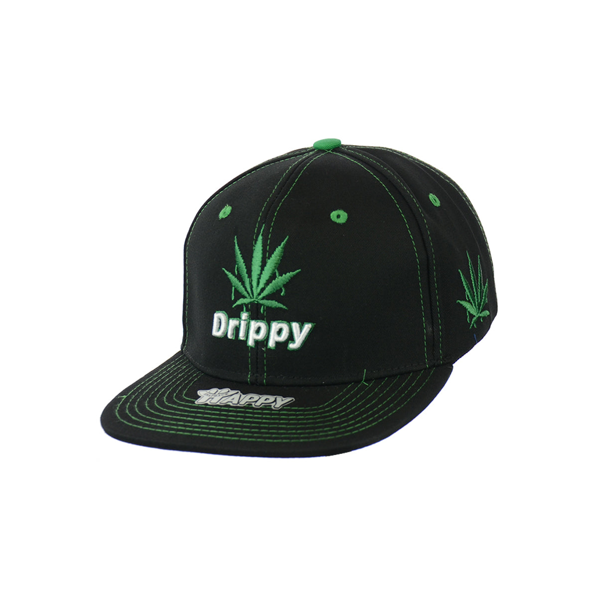 Premium Drippy Leaf Cotton Snapback Hat
