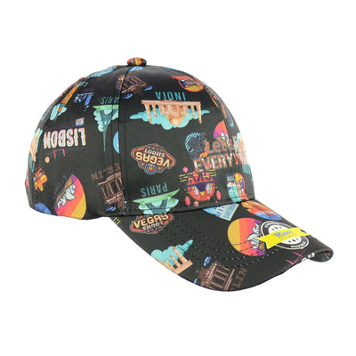 Adventure Ready Black Snapback Cap