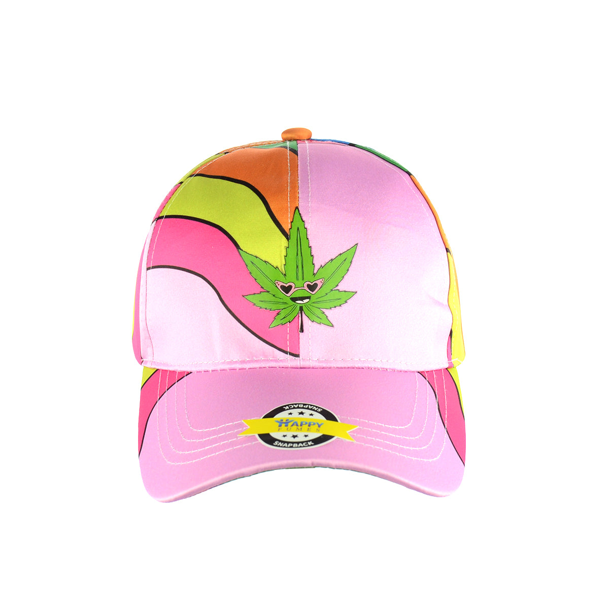 Vibrant Foliage Rainbow Snapback Hat