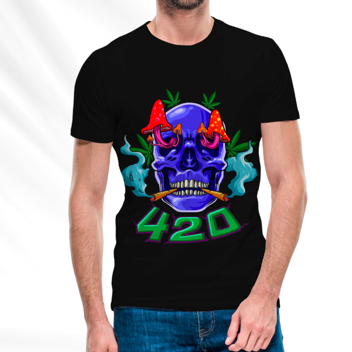 Skull Graphic T-Shirt 5-Pack: Cotton Blend Tees