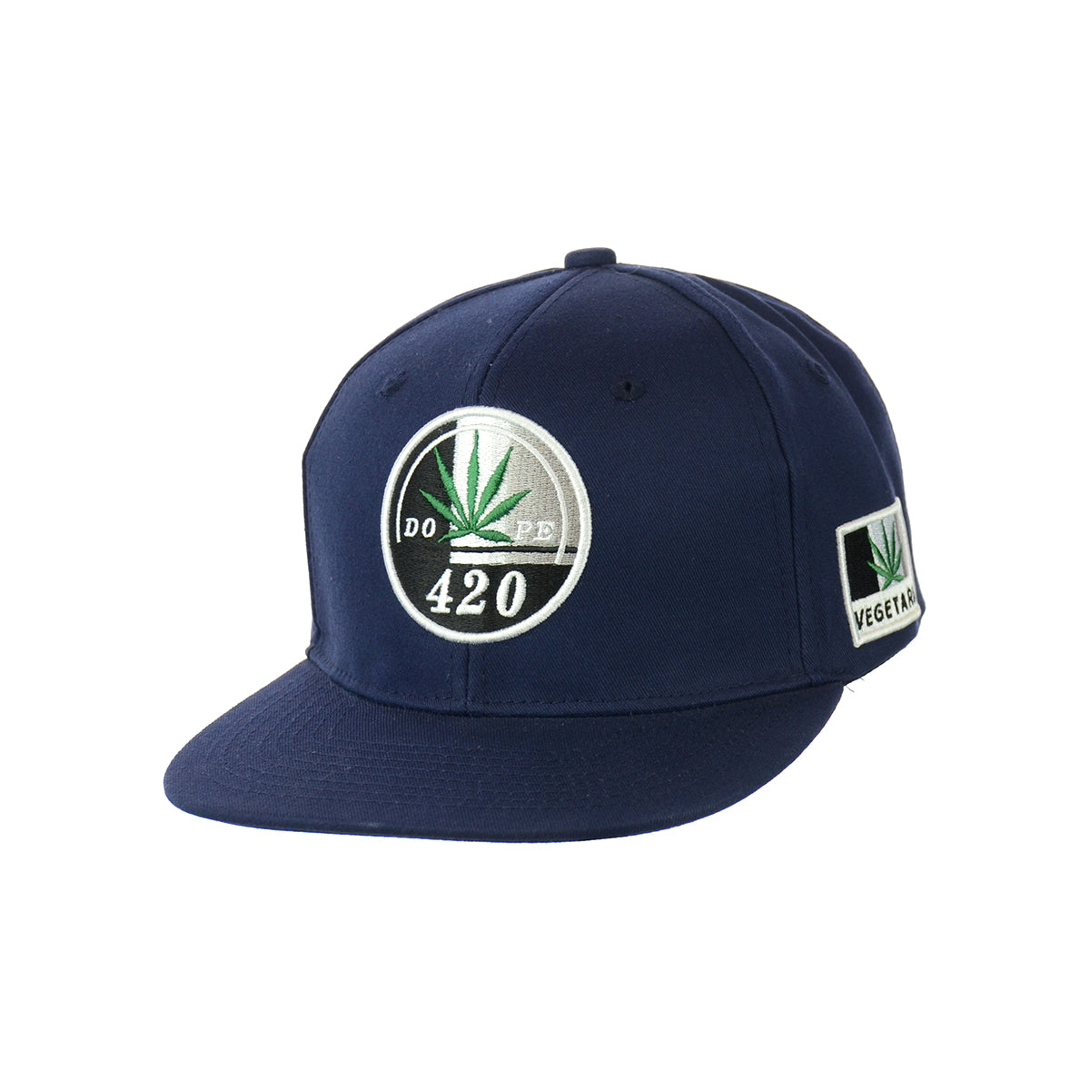 Distinctive Leaf Embroidered Snapback Hat