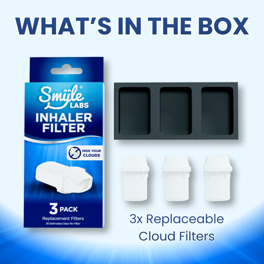 Smyle Inhaler Cloud-Hiding Filters - White 3-Pack