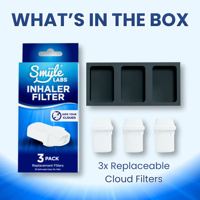 Smyle Inhaler Cloud-Hiding Filters - White 3-Pack
