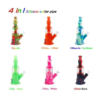 Modular Silicone Water Pipe & Nectar Collector