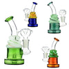 Colorful Birthday Cake Water Pipe Bong With Twisted Neck And 14mm Male Bowl Attachment