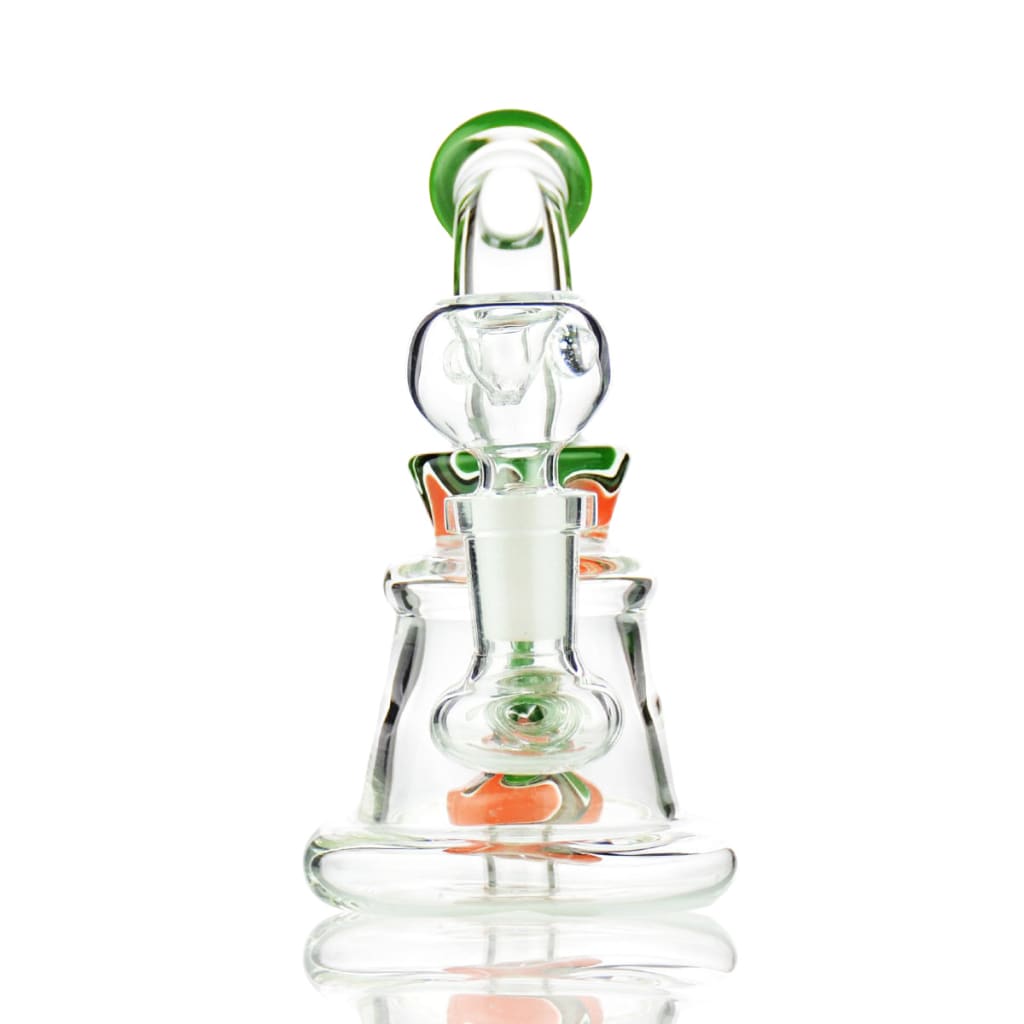 Mini Bong with Reversal Glass Shower and 14mm Male Bowl
